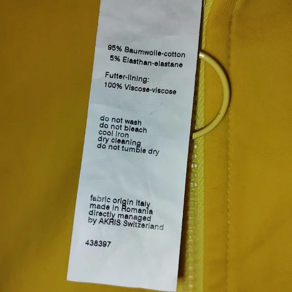 Akris Punto Lemon Yellow Flared Sleeve Jacket